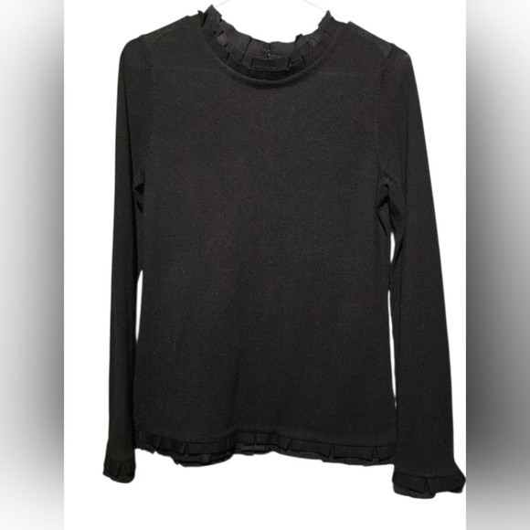 Vineyard Vines Sweaters - Vineyard Vines Black 100% Merino Wool Sweater Size Small EUC PTP 20